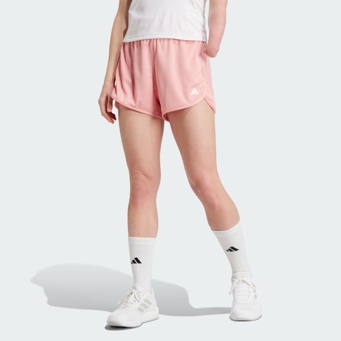 Quần short adidas Cạp Cao Dệt Kim Pacer Essentials Nữ - IX1025