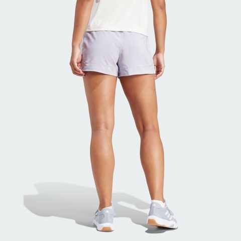 Quần short tập luyện adidas Pacer cạp cao Nữ - IX1064
