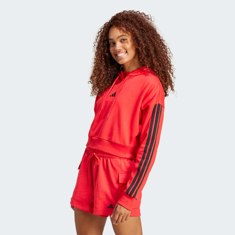 Áo hoodie Nữ adidas Essentials 3 sọc Crop Nữ - IS6997