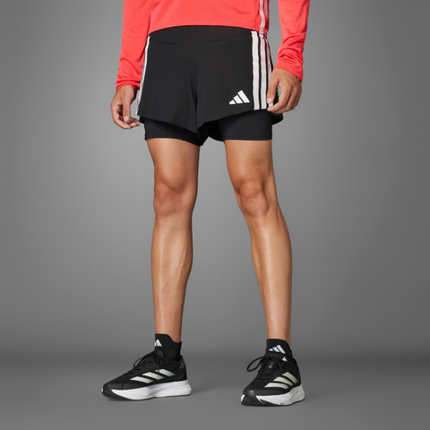 Quần short chạy bộ adidas Adizero 2 trong 1 Nam - JD4202