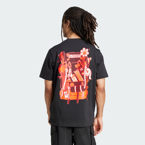 Áo T-shirt leo núi adidas TERREX hoạ tiết Nam - JI9165