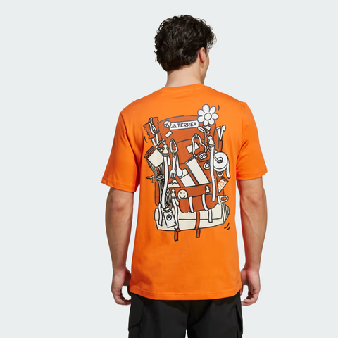 Áo T-shirt leo núi adidas TERREX hoạ tiết Nam - JI9166