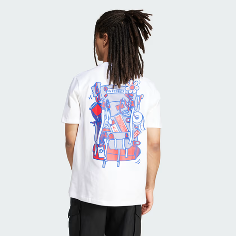 Áo T-shirt leo núi adidas TERREX hoạ tiết Nam - JI9164