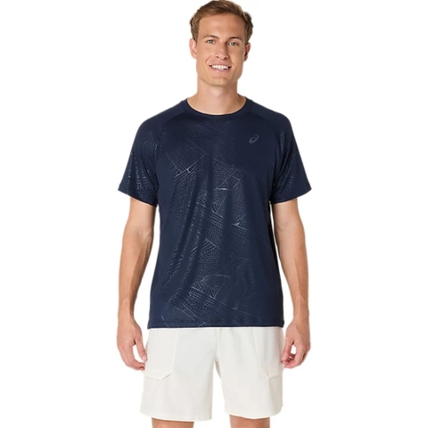 Áo T-shirt tennis/pickleball ASICS GAME ALL OVER PRINT Nam - 2041A353.400