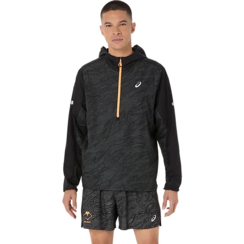 Áo gió chạy trail ASICS FUJITRAIL PACKABLE WINDBREAKER Nam - 2011D389.002