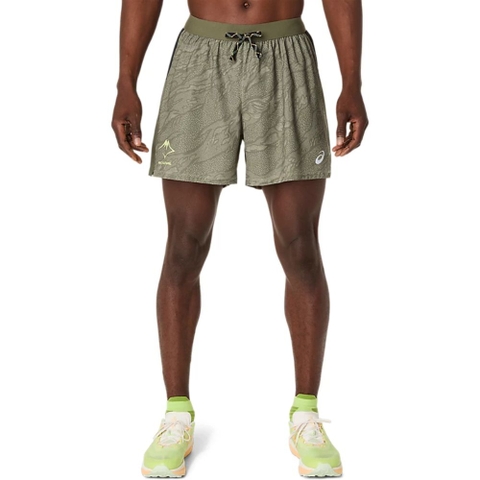 Quần short chạy trail ASICS FUJITRAIL ALL OVER PRINT 5IN Nam - 2011D392.300