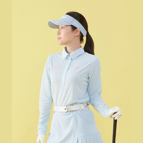Áo Polo dài tay le coq golf Nữ - QGWVJB02V-BL00