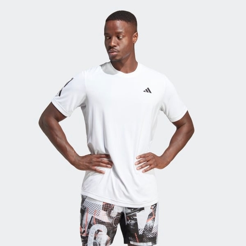 Áo T-shirt tennis/pickleball Nam adidas Club 3 sọc - HS3261