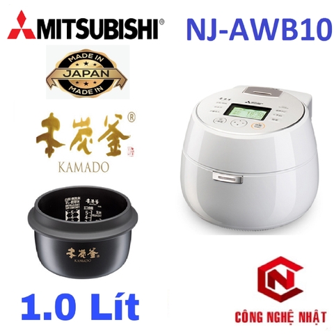 Nồi cơm cao tần IH MITSUBISHI NJ-AWBX10 Xoong siêu dày 10mm