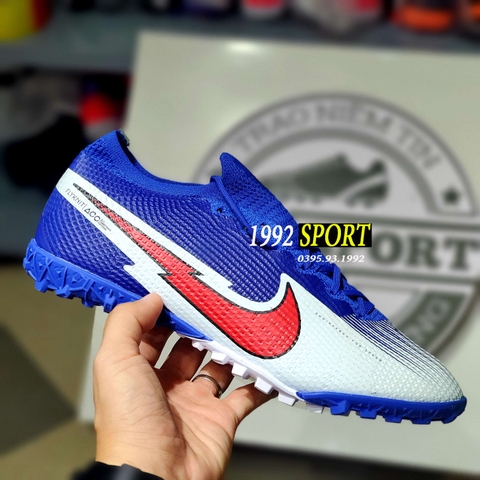 Giày Bóng Đá Nike Mercurial Vapor VII 7 Elite Xanh Trắng TF