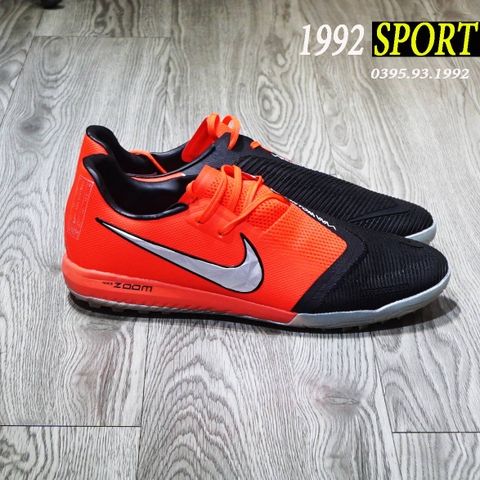 Giày Bóng Đá Nike Phantom Vernom Zoom Đen Đỏ Cam TF