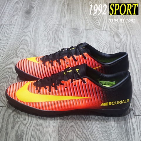 Giày Bóng Đá Nike Mercurial Đỏ Đen Vàng Victory VI TF