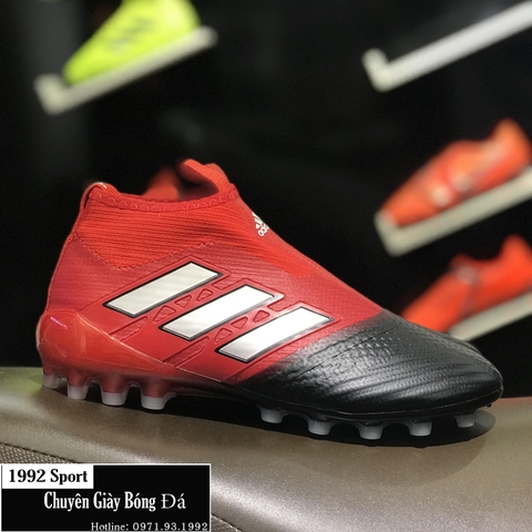 Giày Bóng Đá Adidas ACE 17+ Purecontrol Đỏ Đen AG
