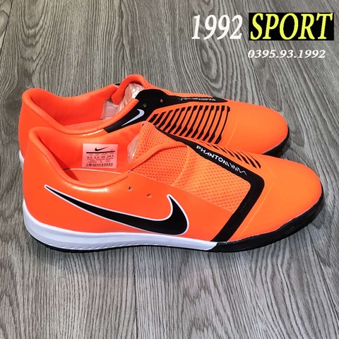 Giày Bóng Đá Nike Phantom Venom Cam Đen TF