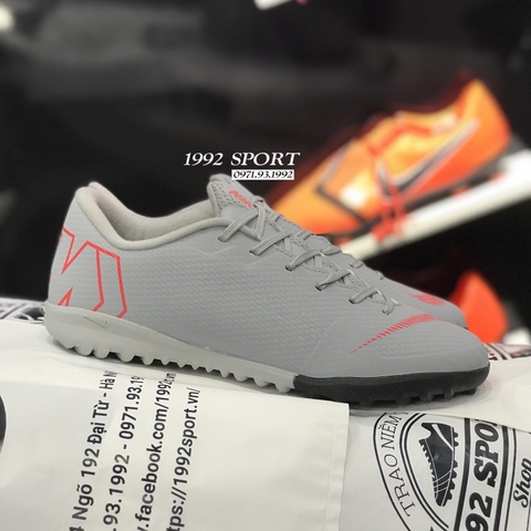 Giày Bóng Đá Nike Mercurial VaporX XII Academy Xám TF