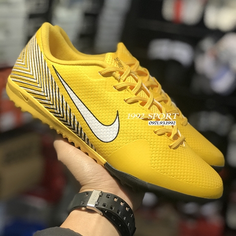 Giày Bóng Đá Nike Mercurial VaporX XII Academy Neymar Vàng Trắng TF