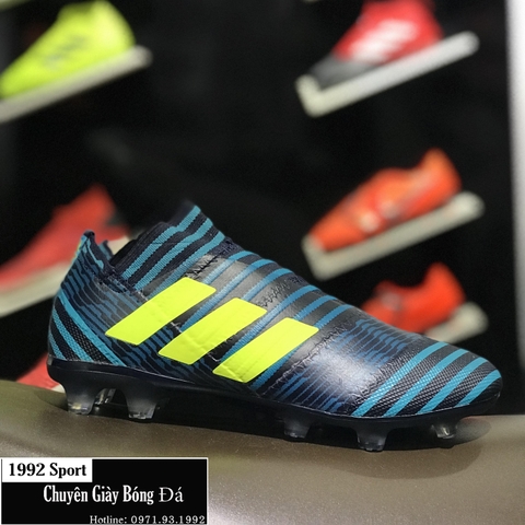 Giày Bóng Đá Adidas Nemeziz 17+ 360 Agility Xanh Tím Than FG