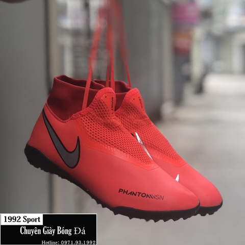 Giày Bóng Đá Nike Phantom Vison Academy DF Đỏ TF
