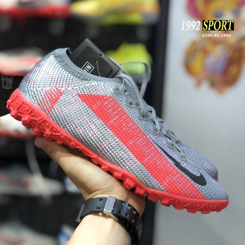 Giày Bóng Đá Nike Superfly 7 Elite SE Xám Hồng Cổ Chun Lửng TF
