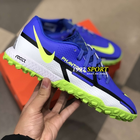 Giày Bóng Đá Nike Phantom GT2 Pro Tím Trắng Vạch Đen TF