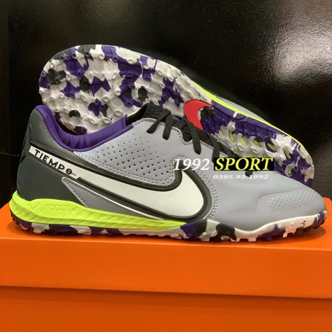 Giày Bóng Đá TQ Nike React Tiempo Legend 9 Pro Xám Đế Rằn Ri HQ TF