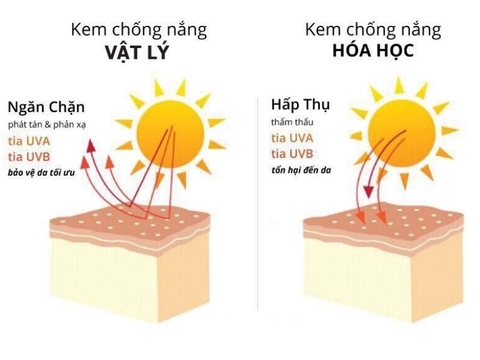 Kem chống nắng vật lý hay hóa học tốt hơn? Da bạn phù hợp với kem chống nắng nào?