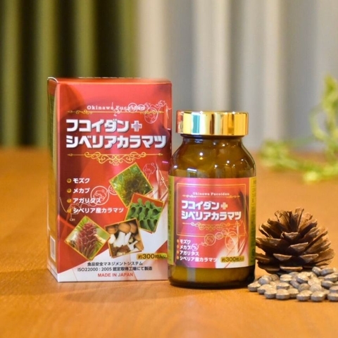 Viên uống gỗ thông đỏ trị nám trắng da OKINAWA FUCOIDAN