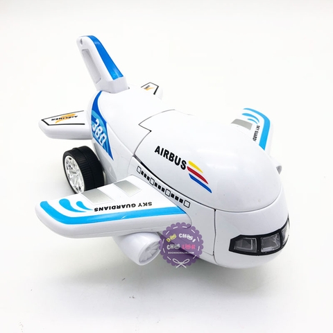 Máy bay biến hình Robot Airbus có đèn nhạc