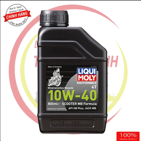 Nhớt Liqui Moly 10W-40 SCOOTER MB Formula 800ML dành cho xe ga
