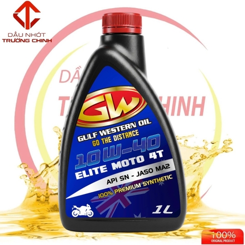 Nhớt GULF WESTERN  Elite Moto  4T 10W-40 dành cho xe số, tay côn