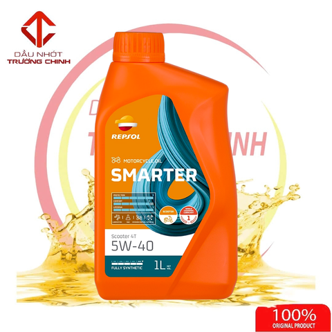 Nhớt Repsol Smarter Scooter 4T 5W40 dành cho xe ga