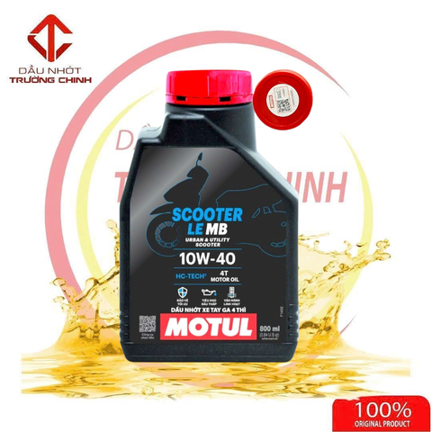 Nhớt Motul Scooter Le 10W40 dành cho xe ga