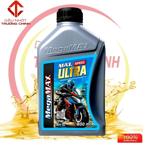 Thùng Nhớt Megamax Ultra 10W-40 dành cho xe số, tay côn