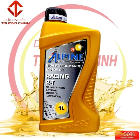 Nhớt Alpine Racing 2T Fully-Synthetic cao cấp nhập khẩu Đức dành cho xe 2T