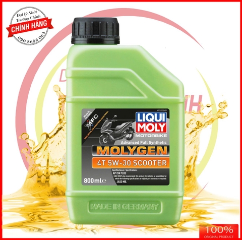 Nhớt Liqui Moly Molygen Scooter 5W30 chuyên dành cho xe ga cao cấp 800ML