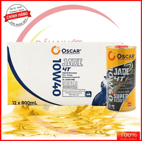 Thùng Nhớt Oscar Super Scooter tổng hợp 10W40 hàng nhập khẩu dành cho xe ga
