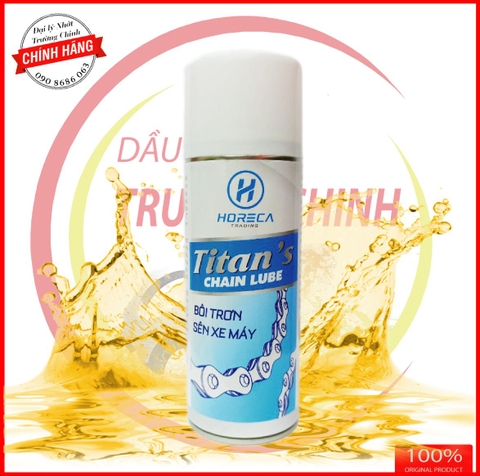 Chai rửa sên, vệ sinh sên Horeca Titan's Chain clean 400ML