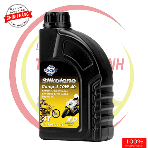 Nhớt Fuchs Silkolene Comp 4 10W40 XP dành cho xe số, tay côn 1L