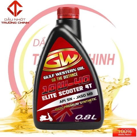 Nhớt Gulf Western Oil Elite Scooter 4T 10W-40 dành cho xe ga