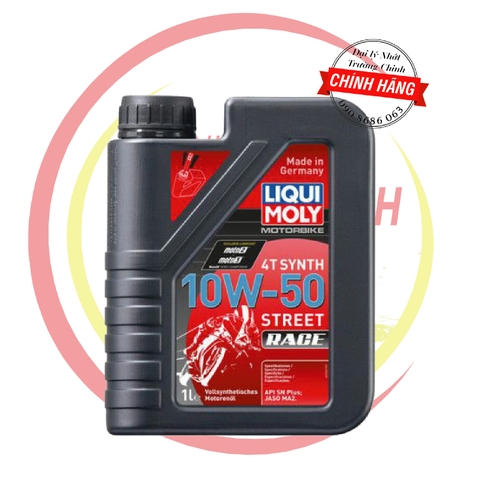 Nhớt Liqui Moly Synth Street Race 4T 10W50 dành cho xe số