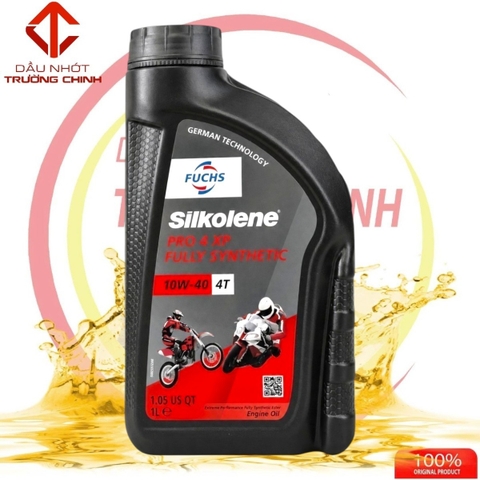 Nhớt Fuchs Silkolene Pro 4 XP 10W40 1L Full Synthetic Ester – Xe Côn Tay Mô Tô
