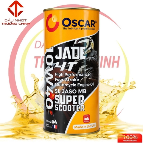 Nhớt Oscar Jade 4T Super Scooter 10W40 Full Synthetic  dành cho xe ga