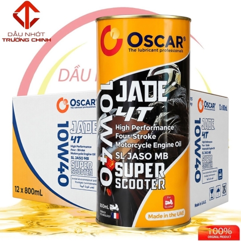 Thùng Nhớt Oscar Super Scooter tổng hợp 10W40 hàng nhập khẩu dành cho xe ga