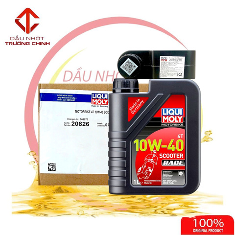 Thùng, 1/2 thùng Nhớt Liqui Moly Scooter Race 10W40 dành cho xe ga