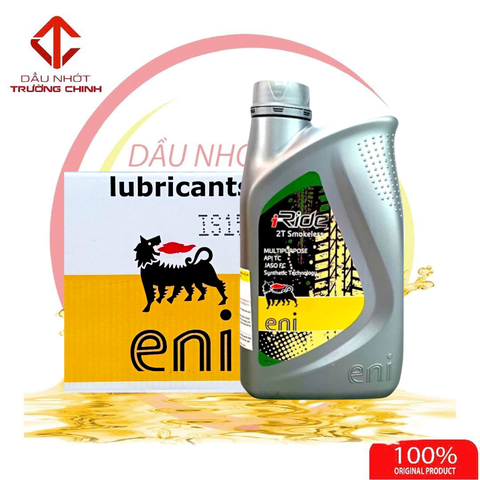 1/2 thùng, thùng nhớt 2 thì ENI I-RIDE 2T Smokeless không khói nhập khẩu Ý