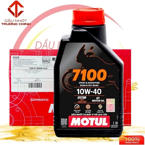 Thùng Nhớt Motul 7100 10W40  tổng hợp dành cho xe số xe côn