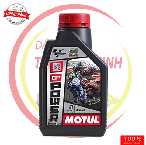 Nhớt Motul GP Power 4T 10W40 dành cho xe số, tay côn