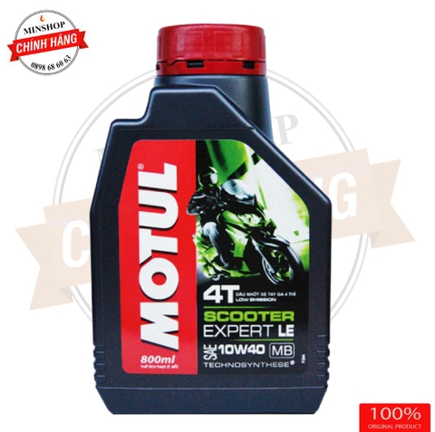 Nhớt Motul Scooter Expert Le 10W40 dành cho xe ga