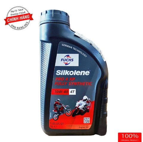 Nhớt Fuchs Silkolene Pro 4 10w40 XP 4T 1L Tem Châu Âu