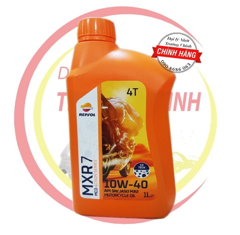 Nhớt Repsol MXR 7 10W40 dành cho xe số, tay côn